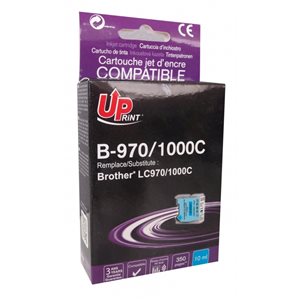 Uprint - Cartouche compatible Brother LC1000/LC970 XL Cyan 