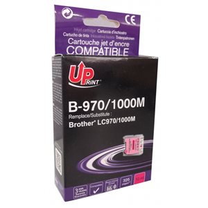 Uprint - Cartouche compatible Brother LC1000/LC970 XL Magenta 