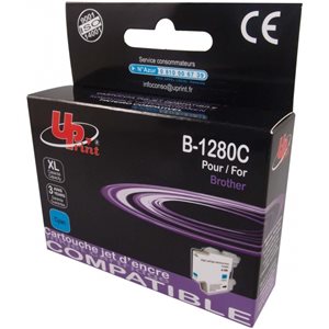 Uprint  - Cartouche compatible pour Brother LC1240/LC1280/LC1220 XL Cyan