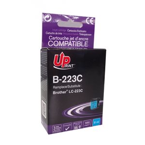 Uprint - Cartouche compatible pour Brother LC223 XL Cyan