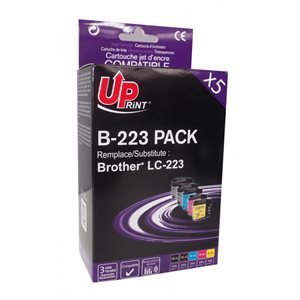 Uprint - Lot de 5 cartouches compatibles pour Brother LC223 XL