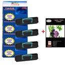 Lot de 4 Toner compatible Lexmark OPTRA E-250 / 350 / 352 