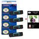 Lot de 4 Toner compatible Lexmark E352 / E352DN + Pack de 20 papiers photos A6 230gr