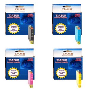 T1636 - Multipack compatible pour Epson WF2530 / WF2530WF / WF-2530 / WF-2530WF T1636 - Multipack compatible pour Epson WF2530 / WF2530WF / WF-2530 / WF-2530WF