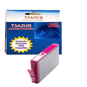 T3AZUR- Cartouche compatible pour HP n°655 (CZ111AE) - Magenta