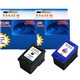 T3AZUR - Lot de 2 Cartouches compatibles HP n°27 ( C8727AE ) + n°22 XL ( C9352AE )