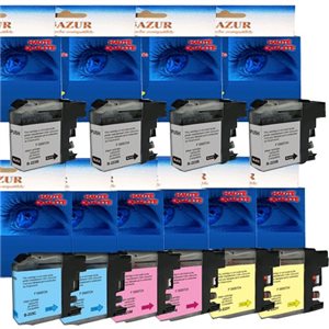 LC227/LC225XL- Lot de 10 Cartouches compatibles pour Brother LC227 / LC225  XL