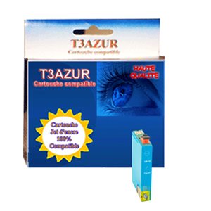 T3AZUR - Cartouche compatible pour Epson T1592 XL - Cyan