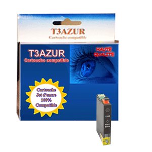 T3AZUR - Cartouche compatible pour Epson T1598 XL - Noire Matt