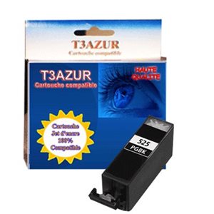 PGI-525Bk - Cartouche compatible Canon Pixma IP4850 / IP4950 / IP 4850 / IP 4950 Noire