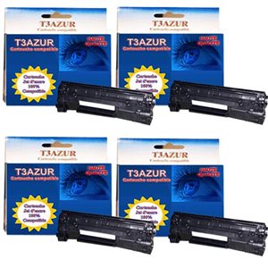 CE285A - Lot de 4 Toner Laser générique HP LaserJet M1212nf / Pro M1212nf / M1212nf mfp 