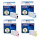 T17011-T17014 - Lot de 4 cartouches compatibles pour Epson WorkForce Pro WP-4000 / 4015DN XXL 