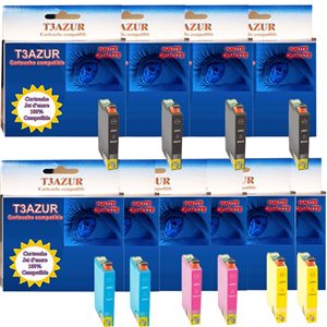 T29XL - Lot de 10 Cartouches compatibles pour Epson T2991 / T2992 / T2993 / T2994 XL (avec puce)   T29XL - Lot de 10 Cartouches compatibles pour Epson T2991 / T2992 / T2993 / T2994 XL (avec puce)