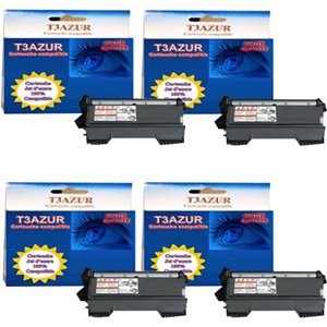 TN2220 - Lot de 4 Toner Laser Brother compatible HL-2240 / HL-2240D / HL 2240 / HL 2240D 
