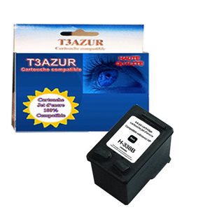 HP338 - Cartouche compatible HP PHOTOSMART C3100 / C3170 / C3180 / C3183 / C3190 / PRO B8350 / PRO B8353 - Noire