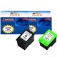 Lot de 2 Cartouches recyclés pour HP (n°338+n°343) 