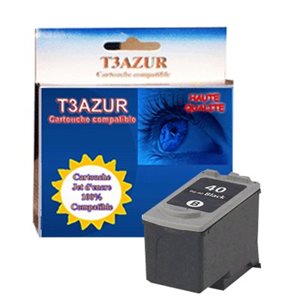 PG40 - Cartouche Compatible Canon Pixma MP-180 /  MP-190 / MP 180 /  MP 190  Noire 
