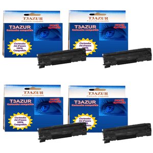 T3AZUR - Lot de 4 Toner compatible Canon CRG-737H  (Haute Capacité) 