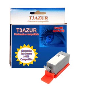 T3AZUR - Cartouche compatible pour CANON  BCI-15 Noir
