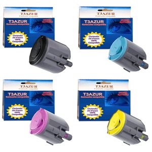 Lot de 4 Toners compatible Samsung CLP300 / CLP300N