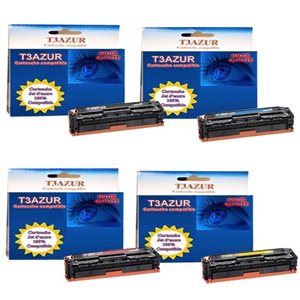 T3AZUR - Lot de 4 Toner générique Canon CRG-731 / CRG 731 