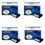 Lot de 4 Toners compatible pour Lexmark OPTRA S 