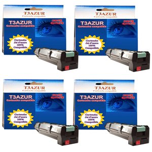 Lot de 4 Toners compatibles pour Lexmark W850H