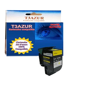 Toner Lexmark C540 / C544 / 0C540H1YG Yellow - Compatible - 2 000 pages