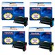 4 Toners Lexmark C780H1KG / C780H1CG / C780H1MG / C780H1YG - Compatible - 10 000 pages