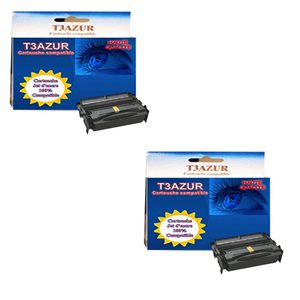 2 Toners Lexmark T430 / T430d / T430dn / 12A8425 - Compatible - 12 000 pages