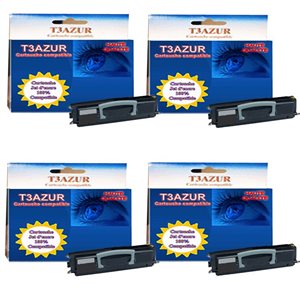 4 Toners générique pour Lexmark X340 / 342N / X340H11G - Compatible - 2 500 pages 