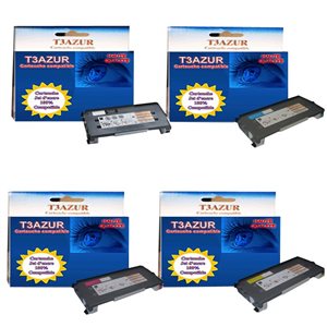 4 Toners Lexmark X500 / X500n - Compatible