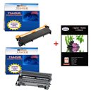 Toner+Tambour compatible Brother DCP-L2500 / L2500D / L2520DW / L2540DN / L2560+ Pack de 20 papiers photos brillant A6 230gr