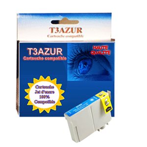 T3AZUR - Cartouche compatible Epson T0792 Cyan