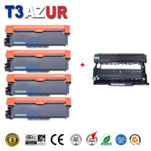 Kit Tambour+ 4 Toners compatibles avec Brother TN2320 DR2300 pour Brother DCP-L2500D, DCP-L2520DW, DCP-L2540DN, DCP-L2560DW Kit Tambour+ 4 Toners compatibles avec Brother TN2320 DR2300 pour Brother DCP-L2500D, DCP-L2520DW, DCP-L2540DN, DCP-L2560DW