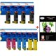 T27XL- Lot de 10 Cartouches compatibles pour Epson T2711 /12/13/14 XL (série Réveil) 