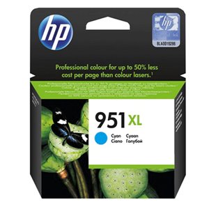 Cartouche HP n°951XL (CN046AE) Cyan- Authentique- Haute Capacité