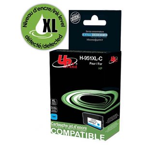 Uprint - Cartouche compatible HP n°951XL (CN046AE) Cyan