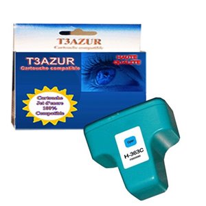 T3AZUR - Cartouche compatible HP n°363 ( C8771EE ) - Cyan
