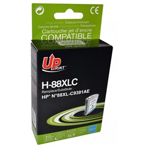 Uprint -Cartouche recyclé pour HP n°88XL (C9391AE) Cyan