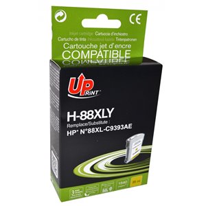 Uprint -Cartouche recyclé pour HP n°88XL (C9393AE) Yellow