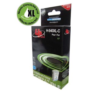 Uprint - Cartouche compatible pour HP n°940XL (C4907AE) Cyan 