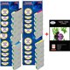  Lot de 10 cartouches compatibles Epson T1291 / T1292 / T1293 / T1294 + Pack de 20 papiers photos A6 Brillant 230gr
