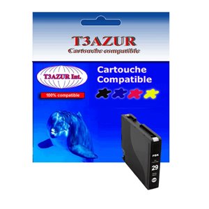 T3AZUR - Cartouche générique Canon PGI-29 Photo Noire