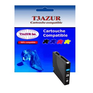 T3AZUR - Cartouche générique Canon PGI-29 Cyan