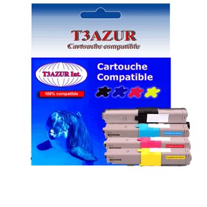 Lot de 4 Toners Laser compatibles pour Oki C310 / C330
