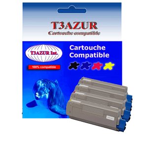 Lot de 4 Toners Laser compatibles pour Oki MC860