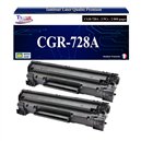 Lot de 2 Toner générique Canon CRG-728 