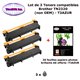3 Toners génériques TN-2320 pour Brother HL L2300 L2300D L2340DW L2360DN L2365DW imprimante+ 20f A6 brillantes -T3AZUR