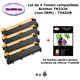 4 Toners génériques TN-2320 pour Brother HL L2300 L2300D L2340DW L2360DN L2365DW imprimante+ 20f A6 brillantes -T3AZUR